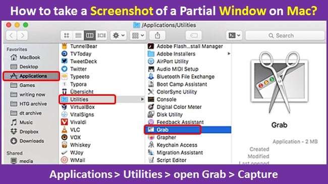 partial screenshot for mac